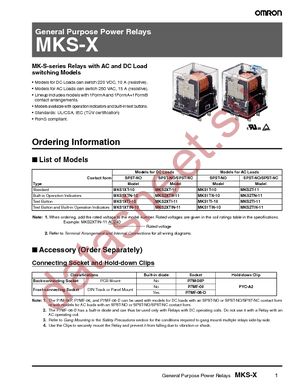 MKS1XT-10 AC120 datasheet  